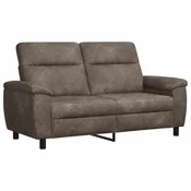vidaXL Kavč Temno siva 178 x 90 x 95 cm Umetno nubuk usnje
