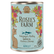Varčno pakiranje Rosies Farm Adult 12x400 g - Losos & piščanec s kozicami