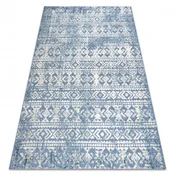 eoshop Preproga Strukturna SOLE D3732 Aztek, diamanti - ravna vez modra/bež ( - Velikost: 140x190 cm)