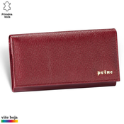 Princ Leather Ženski kožni novcanik Alfa Luxury, Bordo