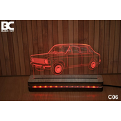 Black Cut 3D Lampa jednobojna - Zastava 101 ( C06 )