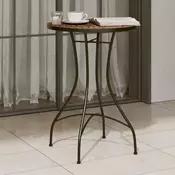 Vidaxl vidaXL Mozaična bistro mizica terakota O50x70 cm keramična