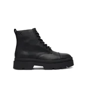 Pohodni čevlji Calvin Klein Lugged Mid Lace Up Tc Tu Lth HM0HM02267 Črna