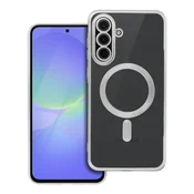 OEM Etui za Samsung A36 Electro Mag Cover, združljivo z MagSafe, srebrno