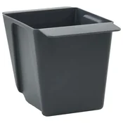 Vidaxl Cvečni zaboji za euro palete 24 szt. Siva 13,5 x 9 x 9,5 cm