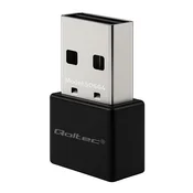 Zunanja omrežna kartica Qoltec | Ultra hiter mini USB Wi-Fi adapter | Standardni AC | USB 3.0 | 650 Mb/s | 2,4 GHz | 5 GHz