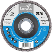 SLTO Univerzalna lamelni disk O 125 mm/ ravna LUKAS - Cirkonijev aluminij zrnc 80
