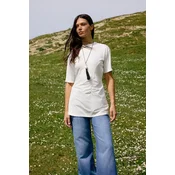 Trendyol Modest Ženska majica Tctss26Rt00004, Krem