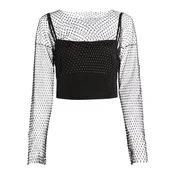 KARL LAGERFELD JEANS Top črna