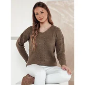 Sweter damski MONAVIA beżowy Dstreet