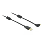 Delock USB 2.0 priključni kabel [1x USB 2.0 - 1x USB 2.0 Micro-B ]1 m črn Belkin pozlačeni konek