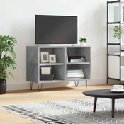 TV ormaric siva boja betona 69,5x30x50 cm konstruirano drvo