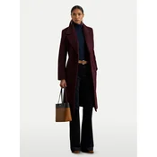 LAUREN RALPH LAUREN Volneni plašč 297962169005 Bordo rdeča Regular Fit