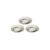 Brilo - Set od 3 prigušiva LED ugradna kupatilska svetla LED/5W/230V IP23