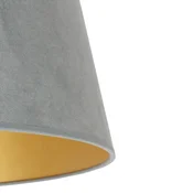 Duolla Lampion Cone, višina 22,5 cm, mintno zelena/zlata - mintno zelena, zlata - Tkanine/tekstil
