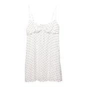 Pull&Bear Poletna obleka PACIFIC temno rjava/bela