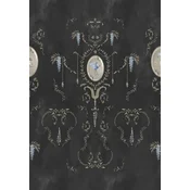 Casa Padrino luxury baroque non-woven wallpaper black/multicolored/gold - Baroque style living room wallpaper with elegant pattern - Wallpaper baroque style - Baroque wall decoration