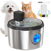 PawHut PawHut 4-litrski brezžični mačji vodnjak iz nerjavečega jekla s senzorjem gibanja in 6 filtri, (5000239928)