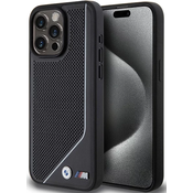 BMW BMHMP15L23PUCPK iPhone 15 Pro 6.1 black hardcase Perforated Twisted Line MagSafe (BMHMP15L23PUCPK)