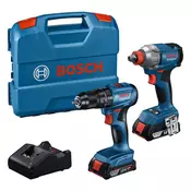 Bosch Set aku alata Udarni odvrtac GDX 183-LI i Bušilica-odvijac GSB 185, 2 × 2.0?Ah, Punjac GAL 18V-20, Kofer