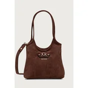 Guess crossbody torbica ženska iz imitacije semiša SAMANTHA