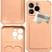 Hurtel Card Armor ovitek za iPhone 13 Mini, roza