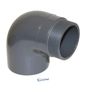 Powerpool PVC KOLENO 90° - REDUCIRNO - Z ZUNANJIM NAVOJEM, fi 50 mm - 11, (5000561640)