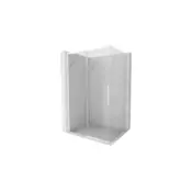 Mexen Rox drsna tuš kabina 135 x 80 cm, prozorna, bela - 8C2-135-080-20-00