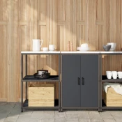 Kuhinjski set za pohranu HATTEM 2 pcs Antracit Celicna vrata