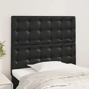 vidaXL Vzglavje postelje črno 100x5x118/128 cm umetno usnje