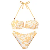 FRENCH CONNECTION Bikini rumena / bela