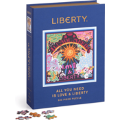 Galison Liberty Square Puzzle: All you need is love and freedom 500 kosov