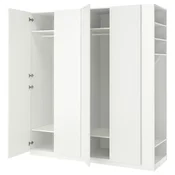 PAX / FORSAND Garderober, bela/bela, 220x60x236 cm