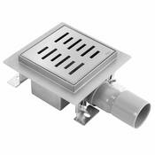 Linijski odtok REA LINE 120x120 Nickel Brush