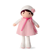Lutka za bebe Rose K Tendresse Kaloo 40 cm u prugastoj haljini od nježne tkanine u poklon-kutiji od 0 mjeseci