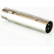 Adapter Master Audio - HY4841, XLR 3/XLR 3, zlatni