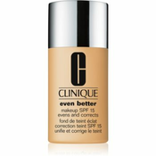 Clinique Even Better Make-up tekuci make-up za suhu i mješovitu kožu lica nijansa 06 Honey SPF 15 30 ml