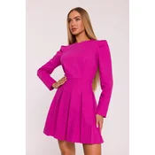 Made Of Emotion Womans Flared dress with box pleats - pink