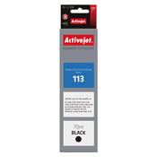 Activejet AE-113BK, Standardni prinos, Pigmentna tinta, 70 ml, 1 kom, Jednostruko pakiranje