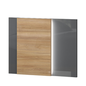 JELA Dodatak nocnom stolu DNS/ON - kolekcija Onyx - Antracit HG lak/Pacifik orah lak - 65x49x4 cm
