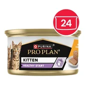 PRO PLAN Kitten Healthy Start pašteta za mačje mladiče s piščancem 24 x 85 g