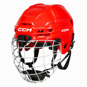 Hokejska čelada CCM Tacks 70 Combo Red Youth