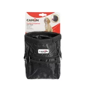 CAMON Torbica za poslastice, s dispenzerom za vrecice i pojasom, crna, 14x6x18cm