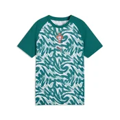 PUMA Portugal Warmup Jersey Youth, Football, Green Lagoon/Ruby Shimmer, 11-12Y