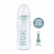 NUK FC + Steklenička proti kolikam z nadzorom temperature 300 ml