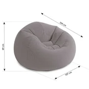 INTEX napihljiv stol Beanless Bag TM chair, (68579NP), siv