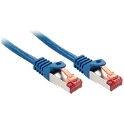 LINDY LINDY 47356 RJ45 omrežni kabel\, Patch kabel CAT 6 S/FTP 5.00 m modra 1 kos, (20419973)