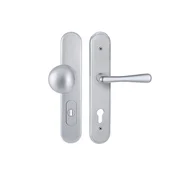 Varnostna oprema TWIN DAVI/ ELEGANT HTSI 4500 DEF (CH-SAT), levi ročaj/ročaj, Odprtina za cilindrični vložek PZ, Twin CH-SAT (krom mat), 92 mm