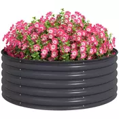 Homestar Dvignjena vrtna greda 120x120x43 cm siva