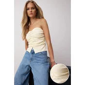 Trendyol Milla Ženska bluza, Krem
